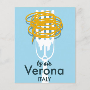 Air Veronaイタリアのレトロな旅行ポスター。 チラシ