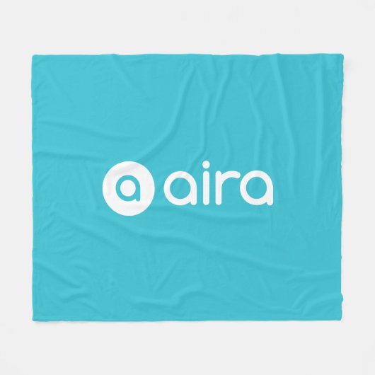 Airaのロゴ フリースブランケット (正面(横))