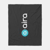 Airaのロゴ フリースブランケット (正面)