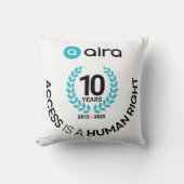 Aira装飾用クッション、装飾用クッション16インチx 16インチ クッション (正面)