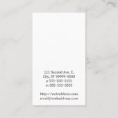 Airbeep [パイロット、空港、飛行機] 名刺 (裏面)