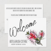 Airbnbウェルカムギフトバスケットカーパーソナライズされたド インビテーションポストカード (正面/裏面)