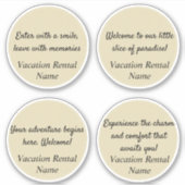 Airbnbステッカー/バケーションレンタルウェルカムステッカー シール (正面)