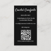 Airbnbハウスレンタル写真QRコードブモダンラック 名刺 (裏面)