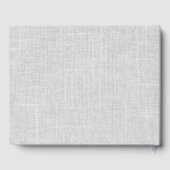 Airbnbバケーションレンタルグレイ織ミニマリスト ゲストブック (裏面)