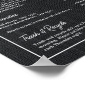 Airbnbバケーションレンタルゲスト情報サイン ポスター (角)