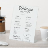 Airbnbバケーションレンタルハウスウェルカムペデスタルサイン 台座サイン (インサイチュ)