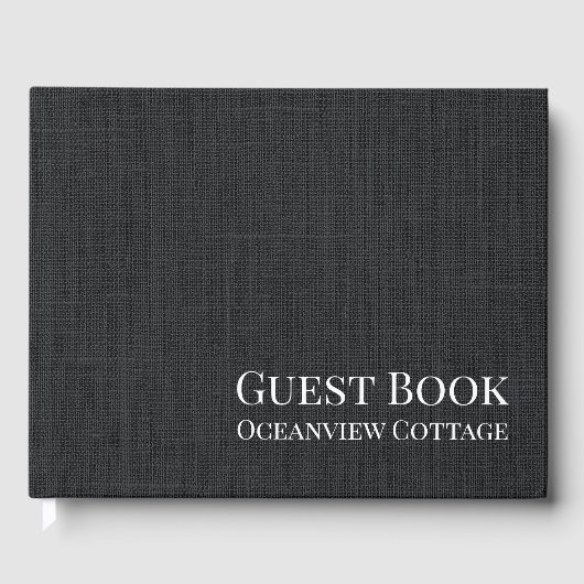 Airbnbバケーションレンタル織ミニマルモダンリスト ゲストブック (正面)
