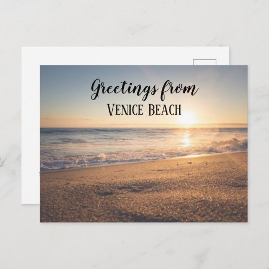 Airbnbビーチハウスフォトゲストマーケティング ポストカード (正面/裏面)