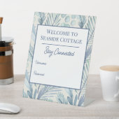 Airbnbビーチバケーションレンタルパームウォーターカラー 台座サイン (インサイチュ)