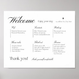 Airbnbレンタルバケーションハウスウェルカムウォールサイン ポスター