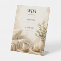 Airbnb用おしゃれWifiパスワードサイン
