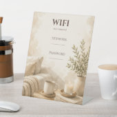 Airbnb用おしゃれWifiパスワードサイン 台座サイン (インサイチュ)