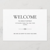 Airbnb ウェルカム バケーション 短期レンタル ポストカード (正面)