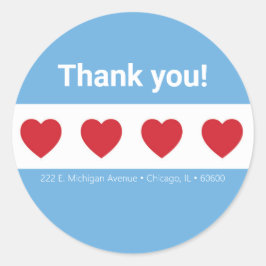 Airbnb |ステッカー |シカゴ ラウンドシール