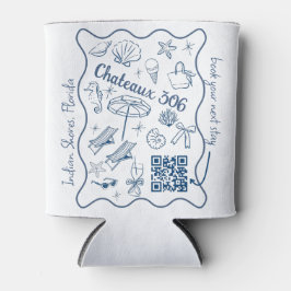 Airbnb and Rental Property Custom QR Code Promo 缶クーラー