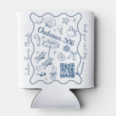 Airbnb and Rental Property Custom QR Code Promo 缶クーラー (裏面)