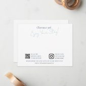 Airbnb and Rental Property Custom Welcome Note ノートカード (正面/裏面インサイチュ)