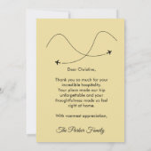 Airbnb Host Custom City Stay Flat Greeting Card サンキューカード (裏面)