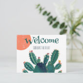 Airbnb Thank You Card, Vacation Rental Welcome インビテーションポストカード (スタンド正面)