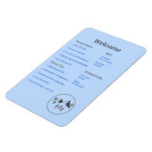 Airbnb Vrboウェルカムサインテンプレートガイドキャビン マグネット (左側)