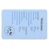 Airbnb Vrboウェルカムサインテンプレートガイドキャビン マグネット (横)