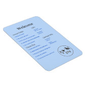 Airbnb Vrboウェルカムサインテンプレートガイドキャビン マグネット (右側)