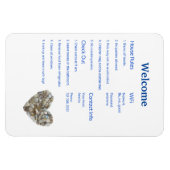 Airbnb Vrboウェルカムサインテンプレートガイドビーチ マグネット (横)