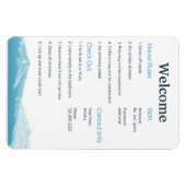 Airbnb Vrboウェルカムサインテンプレートホームマグネット マグネット (横)