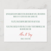 Airbnb Welcome Basket Card Personalized Cactus インビテーションポストカード (裏面)