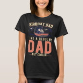 Airboat Dad Swamp Boat Father Tシャツ (正面)