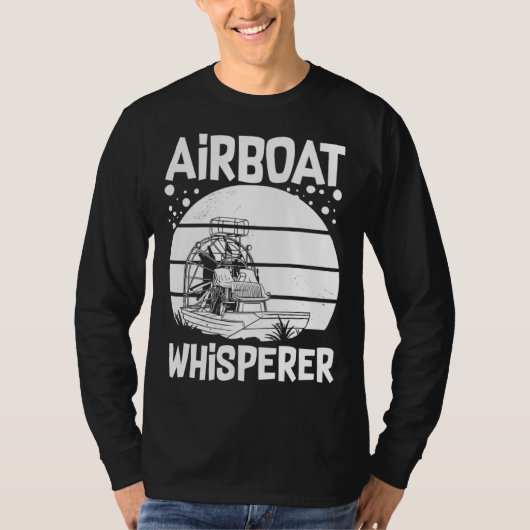 Airboat Fanboat Rc Hydroplane Racing Swamp Boat Ri Tシャツ (正面)