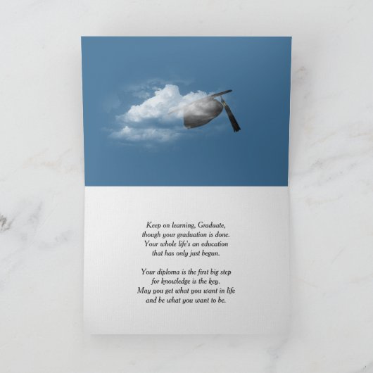 Airborne 2026 Black Graduation Hats カード (内部)