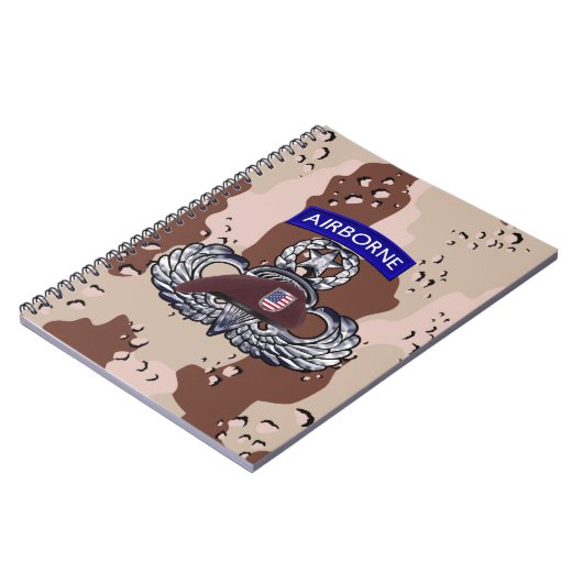Airborne Paratrooper Desert Storm ノートブック (左側)