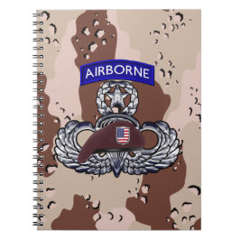 Airborne Paratrooper Desert Storm ノートブック