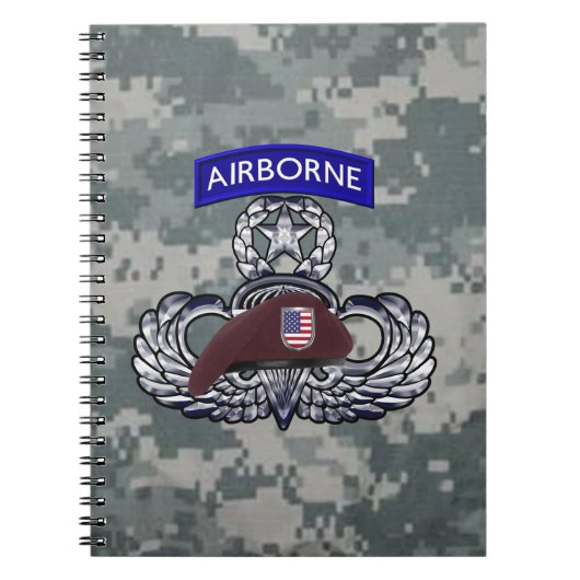 Airborne Paratroopers ノートブック (正面)