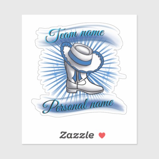 Airbrush Drill Teamカスタマイズ可能ステッカー シール (シート)