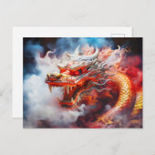 Airbrush Elegance: Illustration for the Year of th ポストカード (正面/裏面)