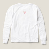 Airbrushed Candy Cane Heart Kids Long Sleeve Tee (デザイン背面)