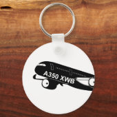 Airbus A350-XWB Keychain by HajiBoris キーホルダー (正面)