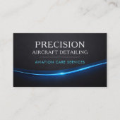 Aircraft Airplane Detailing QR Code 名刺 (正面)