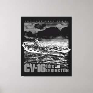 Aircraft carrier CV-16 キャンバスプリント