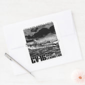 Aircraft carrier CV-16 スクエアシール (封筒)