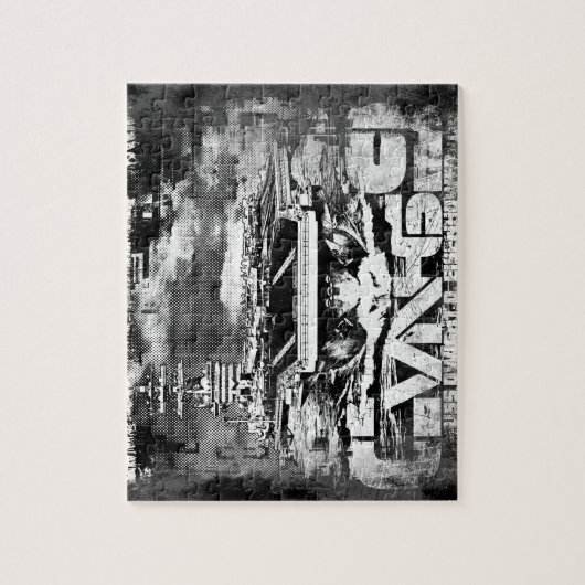 Aircraft carrier Dwight D. Eisenhower Puzzle ジグソーパズル (縦)