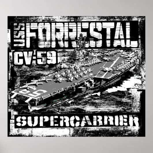 Aircraft carrier Forrestal Poster Poster ポスター (正面)