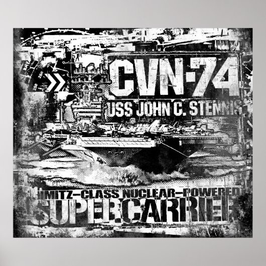 Aircraft carrier John C. Stennis Poster Poster ポスター (正面)