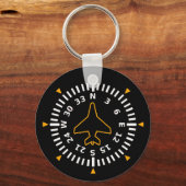 Aircraft Compass Flight Instrument キーホルダー (裏面)