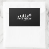 Aircraft Mechanic Evolution Funny of Men 長方形シール (バッグ)