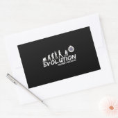 Aircraft Mechanic Evolution Funny of Men 長方形シール (封筒)