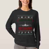 Aircraft Mechanic Ugly Christmas Sweater Tシャツ (正面)